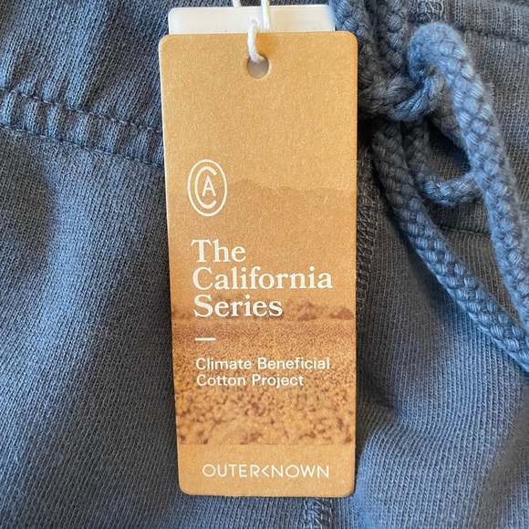 Outerknown California Series Organic Cotton Sweat Shorts MRN Blue Men's Size XL - Picture 3 of 7
